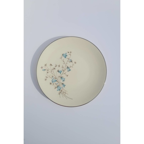 Vintage 60s Flintridge Belnor Blue Floral‎ California Ceramic Coupe Soup Bowl - Picture 9 of 10